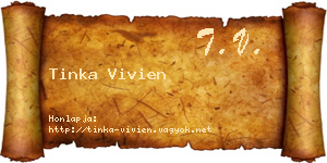 Tinka Vivien névjegykártya